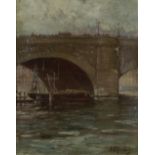Harley DeWitt Nichols (American, 1859-1939), La Seine, Paris, oil on board, signed lower right,