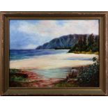 A. E. Claybourne/After David Howard Hitchcock (American, 1861-1943), "Peaceful Hawaii," oil on