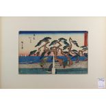 (lot of 8) Utagawa Hiroshige (Japanese, 1797-1858), 19th century, various titles, including '