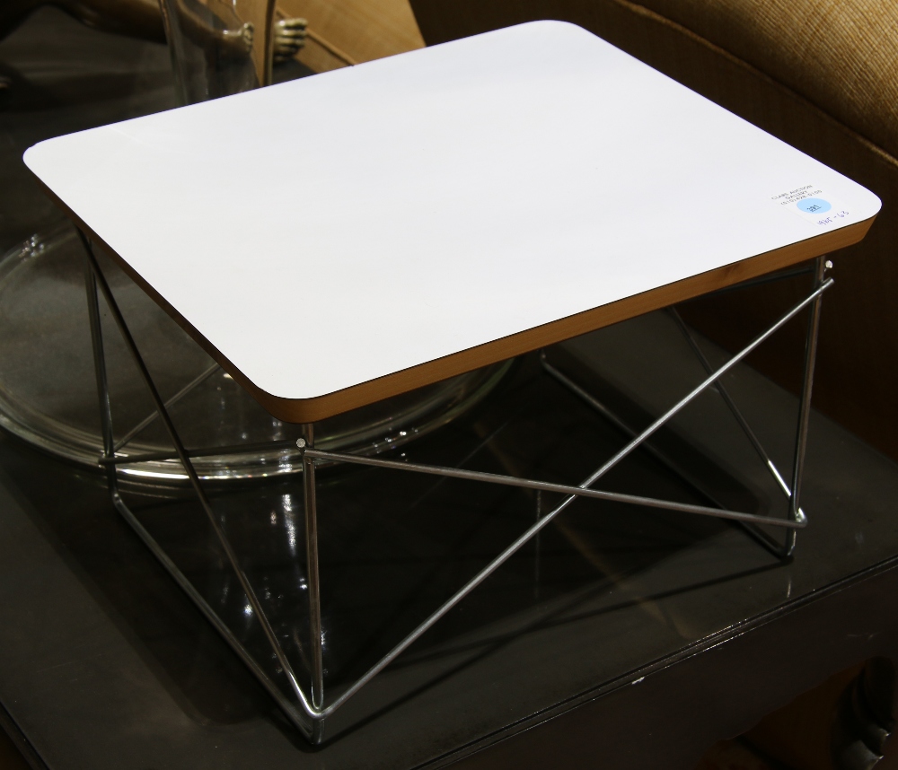 Charles Eames for Herman Miller LTR low table, 10"h x 16"w x 13"d