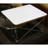 Charles Eames for Herman Miller LTR low table, 10"h x 16"w x 13"d