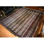 Pakistani Bokhara carpet, 9'1''l x 12'2''w