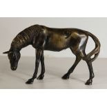 Pierre Jules Mene (French, 1810-1879), Young Colt, bronze sculpture, signed back left leg,