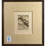 Anna Ticho (Israeli, 1894-1980), Landscape, etching, pencil signed lower right, edition 60/99,