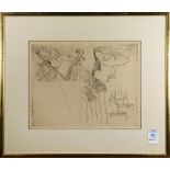 Edgar Degas (French, 1834-1917), Projet de Programme, 1885, softground etching, plate signed in