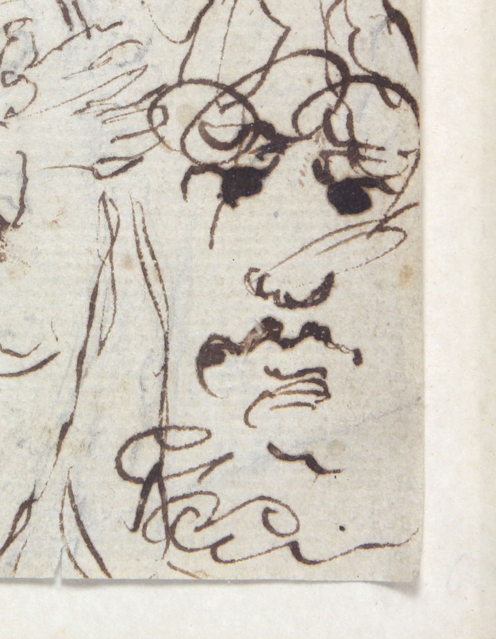 Follower of William Hogarth (British, 1697-1764), Brothel Scene, circa 1740, ink on paper, unsigned, - Image 2 of 2