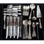 (lot of 39) Reed & Barton partial flatware service for eight in the"Francis I" pattern, consisting