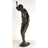 Victor Bergeron (Trader Vic) (American, 1902-1984), Man with a Cap, 1972, bronze sculpture, signed