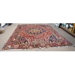 Persian Heriz carpet circa 1940, 13'1"x 10'1".
