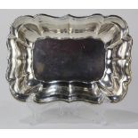 Gorham sterling silver vegetable serving bowl in the "Chippendale" pattern, having a shaped rim with