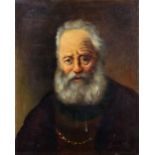 European School (20th century), Portrait of an Apothecary, oil on canvas, signed "Boony" lower