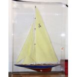 "Endeavour I" ship model, 1934 America's Cup Challenge, 130' J-class sloop challenger, yacht