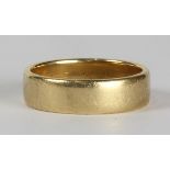 14k yellow gold band ring the 14k yellow gold band, measures approximately 6.0 mm in width, size 8