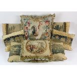 (lot of 8) Continental tapestry pillow group