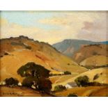 Orrin White (American, 1883-1969), Ranch in the Foothills, oil on board, signed lower left, board: