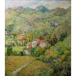 Lillian Gertrude Ferguson (American, 1869-1955), Verduga Hills, oil on canvas, signed lower left,