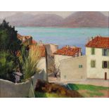 Alexander Warshawsky (American, 1887-1945), St. Tropez, Old Port, circa 1930, oil on canvas,