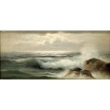 Nels Hagerup (American, 1864-1922), Crashing Wave, oil on canvas board, signed lower left, sight: