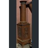 Edwardian metal chimena, 7'8"h x 28"w