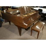 Mason and Hamlin baby grand piano, serial number 33092, 1924, having a mahogany case and rising on