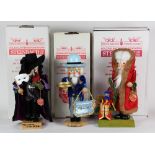 (lot of 4) Steinbach nutcracker group, consisting of a St. Nicholas example, a butler and a "Phantom