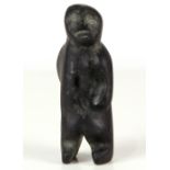 Inuit black stone sculpture