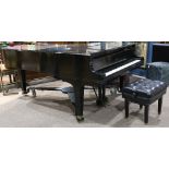 Baldwin grand piano, model F, serial number 114710, 1950