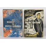 (lot of 2) Bradbury "Martian Chronicles" and, Heinlein "Puppet Masters", both early editions in dust