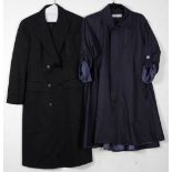 Issey Miyake navy blue trench coat