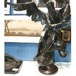 Louis Gossin (French, 1846-1928), Temps Paternel (Father Time), bronze sculpture, signed lower right