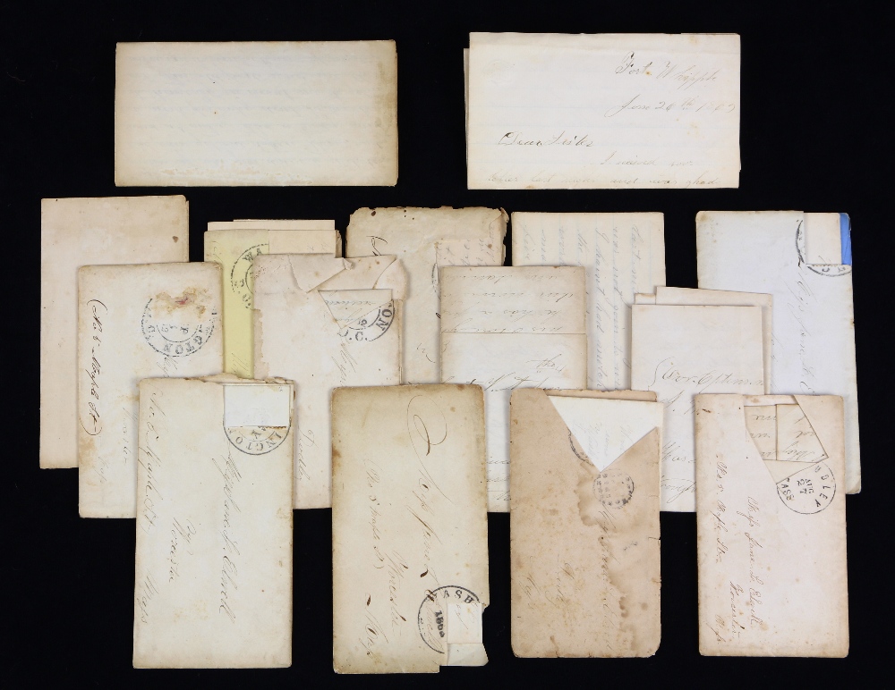 (lot of 15) Civil War ephemera group, consisting of (15) hand written letters from a Union soldier - Image 2 of 4