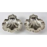 Pair of American sterling silver salts, manufactured by Crighton & Co., New York, each having a