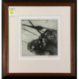 (lot of 2) John Stoll (American, 1889-1974), "Men of the Sea" and "Four Point Bearing," etchings,