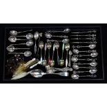 (lot of 56) Continental sterling silver and silverplate spoon group, consisting of (11)