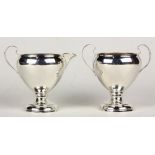 (lot of 2) American Poole sterling open sugar and creamer total weight 5.83 Troy oz