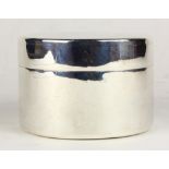 English sterling vanity box having a circular form, 3"h x4.5"dia, 18 Troy oz