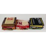 (lot of 21) Collection of beer themed bar towels advertising associated breweries including Samuel