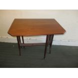 A small inlaid mahogany Sutherland table