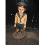 A retailers composite display figure of a Dutch sailor boy