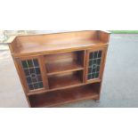 A 1920 book case with lead lite doors