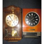 2 vintage wall clocks