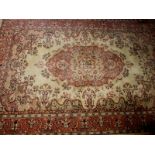 A vintage Turkish hand knotted wool rug, approx. size 181x250cm