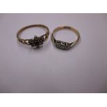 Two 9ct gold rings