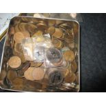 A quantity of Victorian and later coins