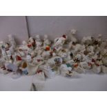 A large quantity of vintage crested china animals