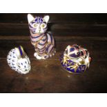 3 Royal Crown Derby paper weights