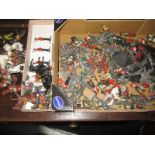 A large quantity of pre-war lead toy figures