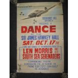 A vintage Royal Air Forces dance poster