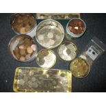 A large quantity of pre-decimal coins