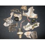 A quantity of salvaged aircraft parts from a Canberra, with documentation of crash